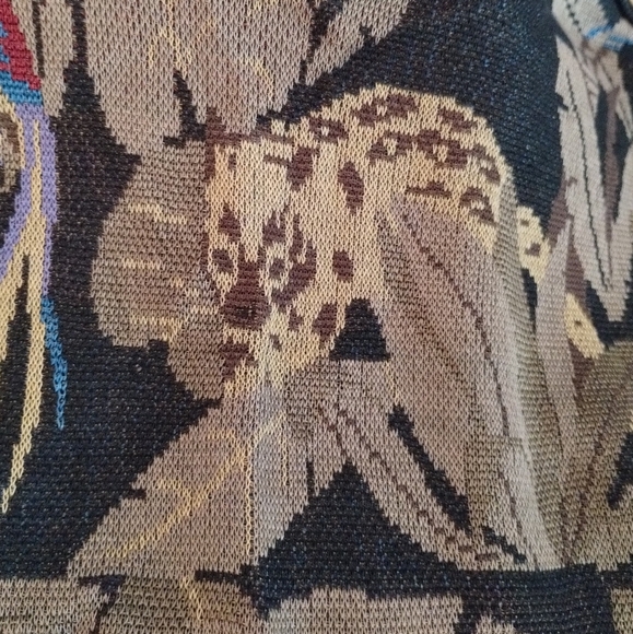 Vintage Gianni VERSACE Jungle Animal Print Top - Size Large - Picture 11 of 11